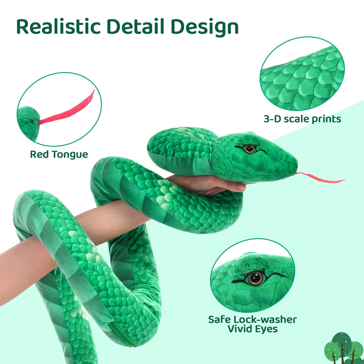 MorisMos giant snake car-seat-decor doubles as a playful home accent.