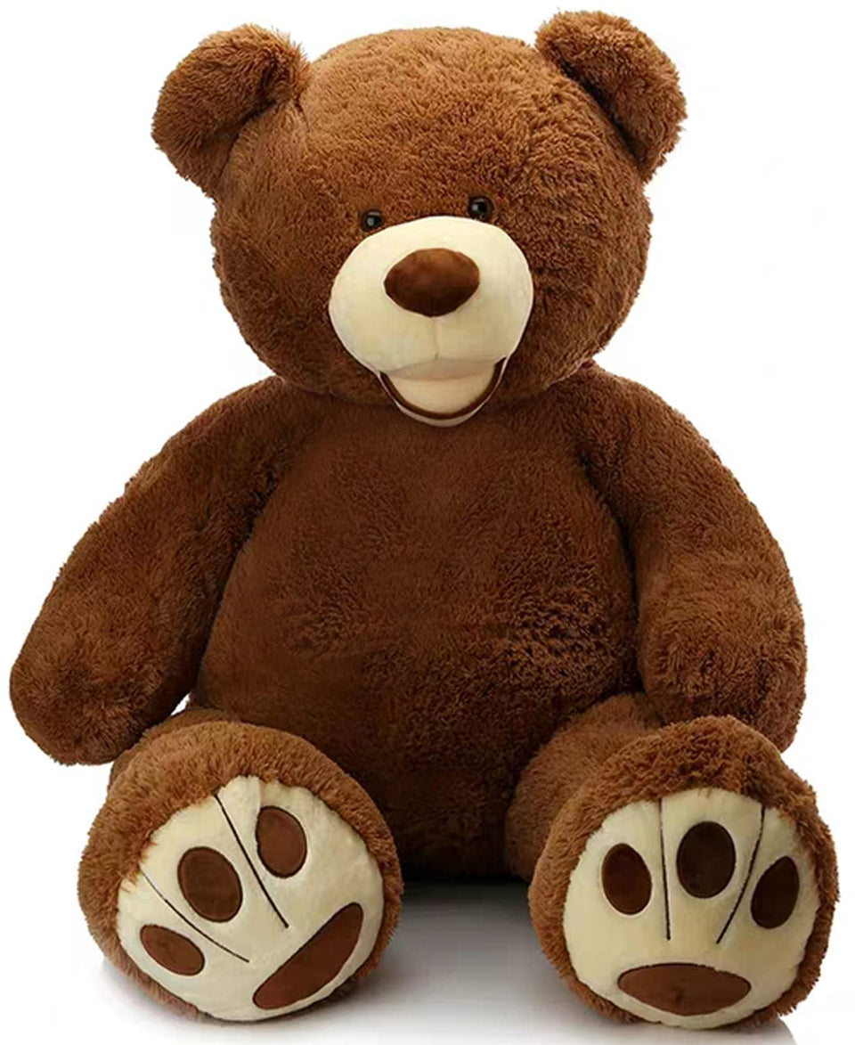 MorisMos giant teddy bear 39-inch plush for cozy bedtime snuggles.