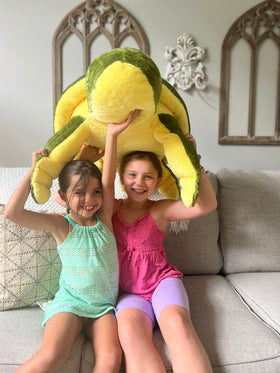 MorisMos turtle plush gift for kids, perfect for birthdays and holidays.