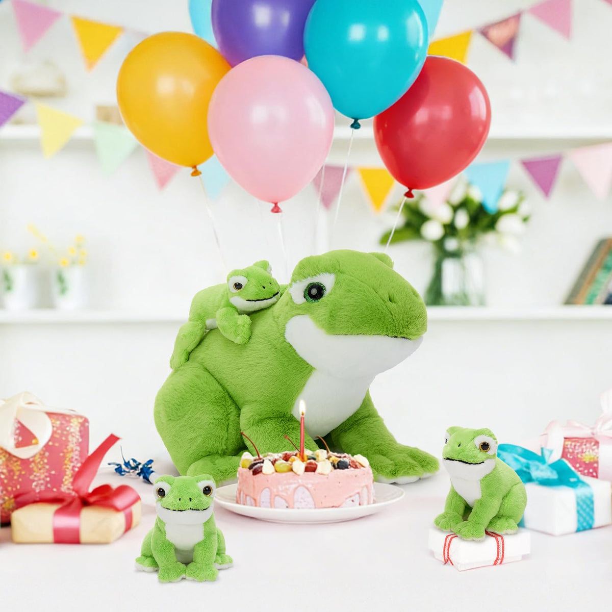 MorisMos green frog room decor plush adds playful charm to kids' bedroom