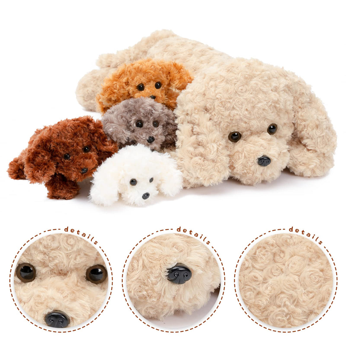 MorisMos Labradoodle bedtime snuggle set, perfect for quiet storytelling and cozy car rides.
