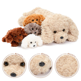 MorisMos Labradoodle bedtime snuggle set, perfect for quiet storytelling and cozy car rides.
