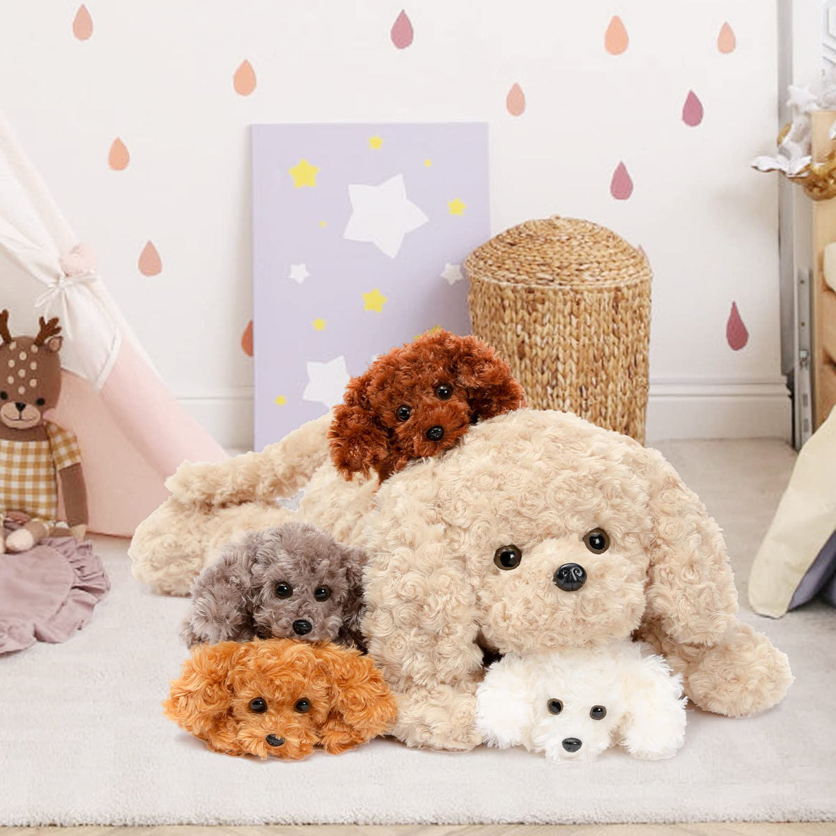 MorisMos Labradoodle safe, easy-care design, surface-wash friendly for busy households.