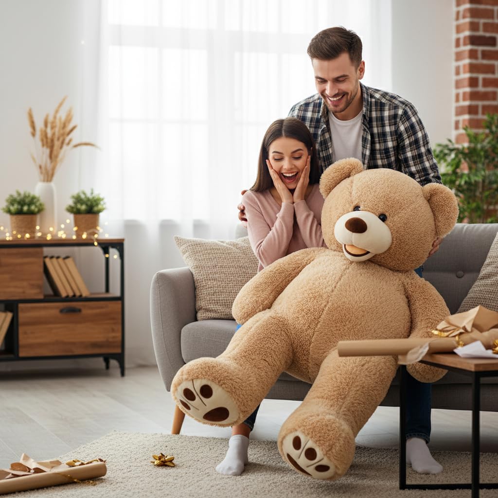 MorisMos brown plush teddy as a thoughtful gift for birthdays or baby showers