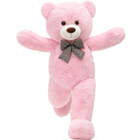 MorisMos pink plush bear packaging image, ready for gifting in seconds.