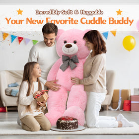 MorisMos pink teddy bear suits baby showers and celebrations, adding joy.