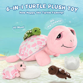 MorisMos sea turtle babies close-up plush for storytelling