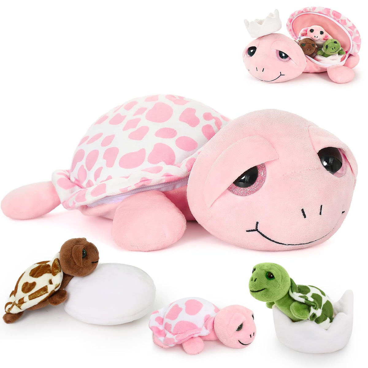 MorisMos sea turtle set as cute decor for nursery shelves
