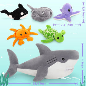MorisMos zipper-mouth storage keeps all baby plush neatly together.