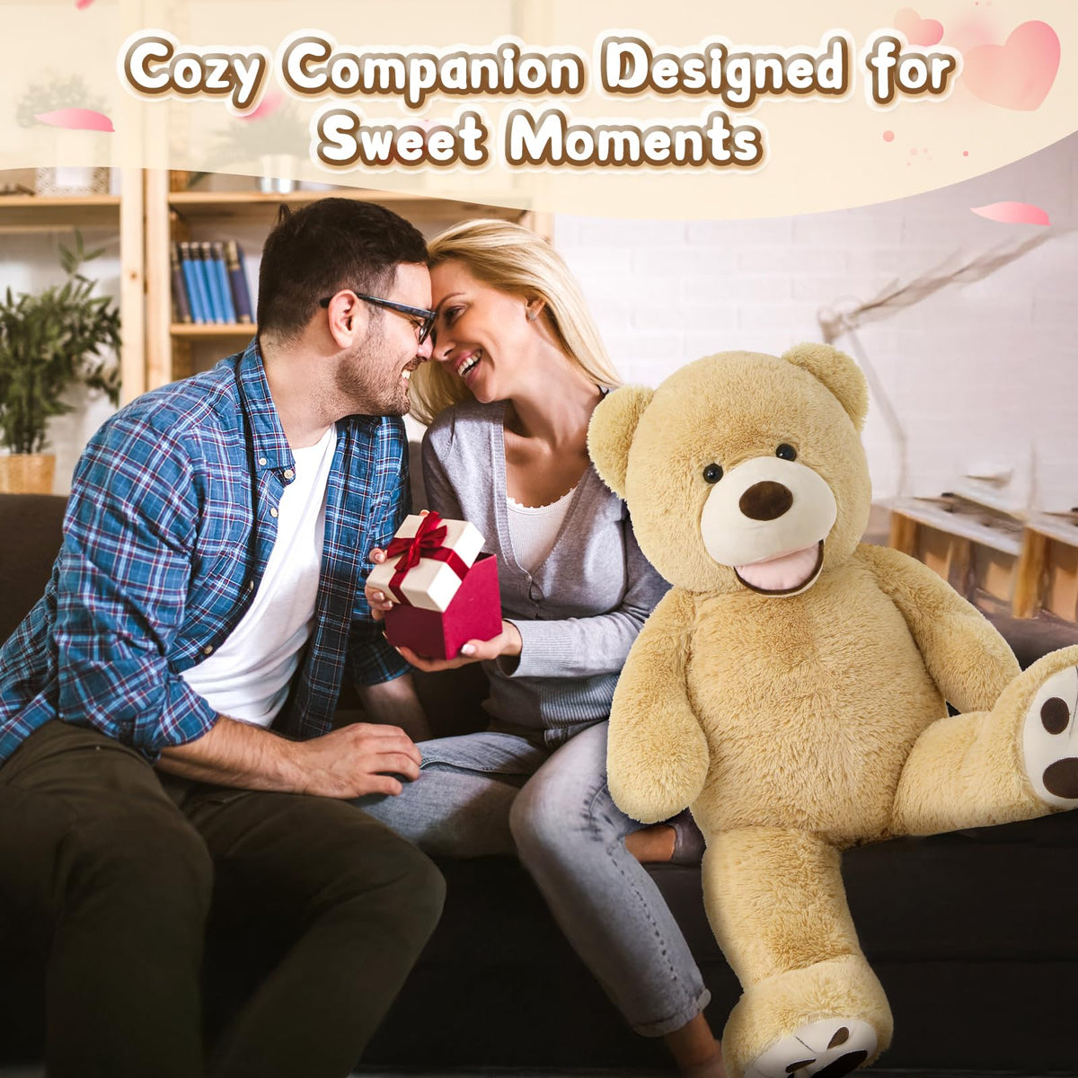 MorisMos Smiling Giant Teddy Bear gift-ready, perfect for birthdays and anniversaries