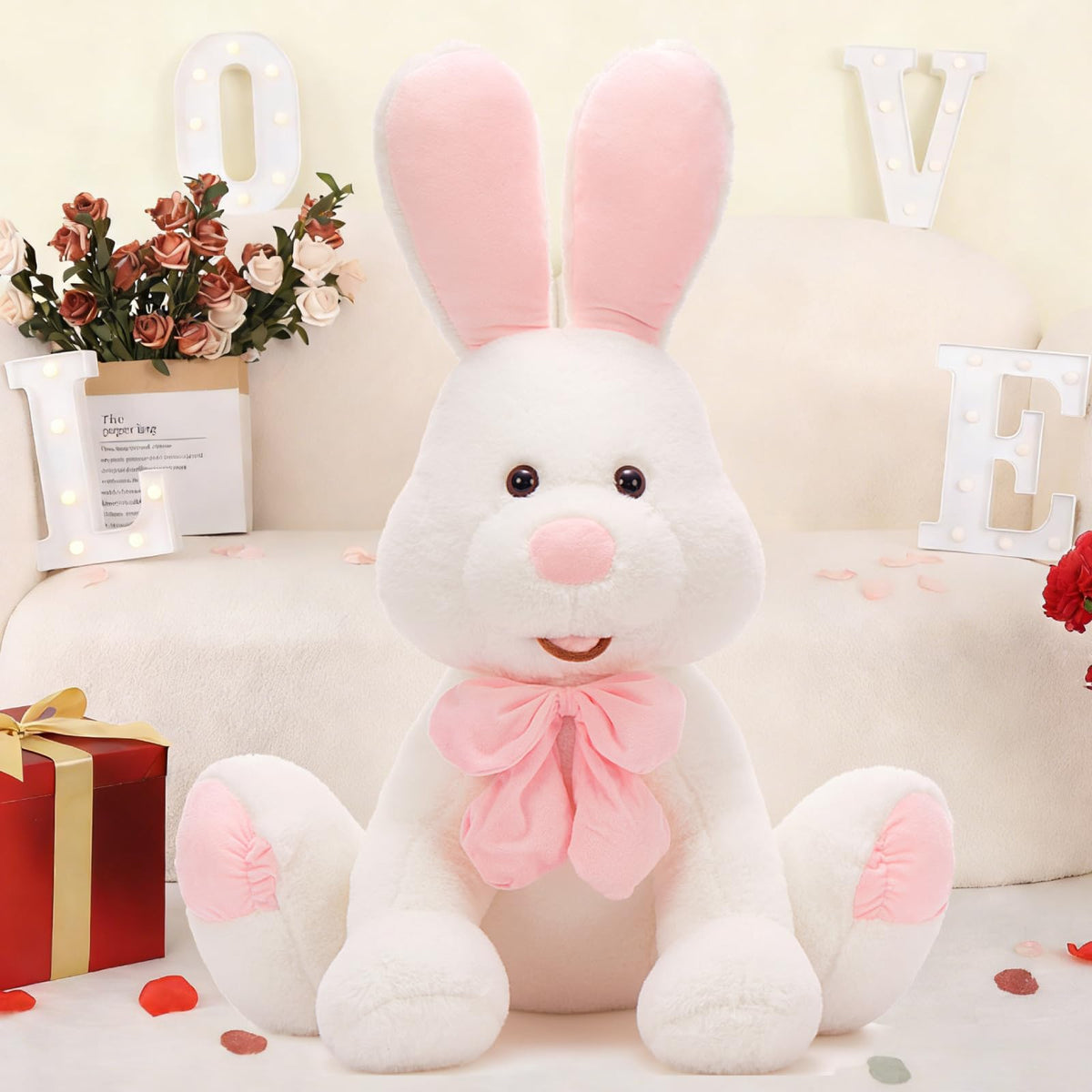 MorisMos soft plush fabric and filling feel luxuriously cuddly.