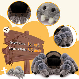 MorisMos spider plush, bedtime companion for quiet stories and comfort.