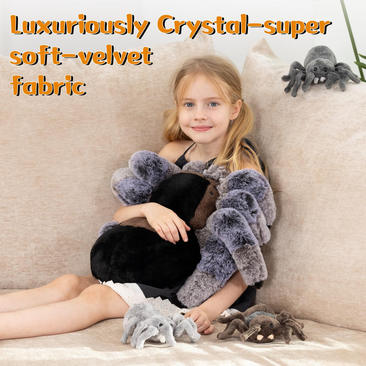 MorisMos spider plush in nursery decor, adding whimsy and warmth.