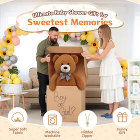 MorisMos teddy bear as a gift idea for baby showers and celebrations.