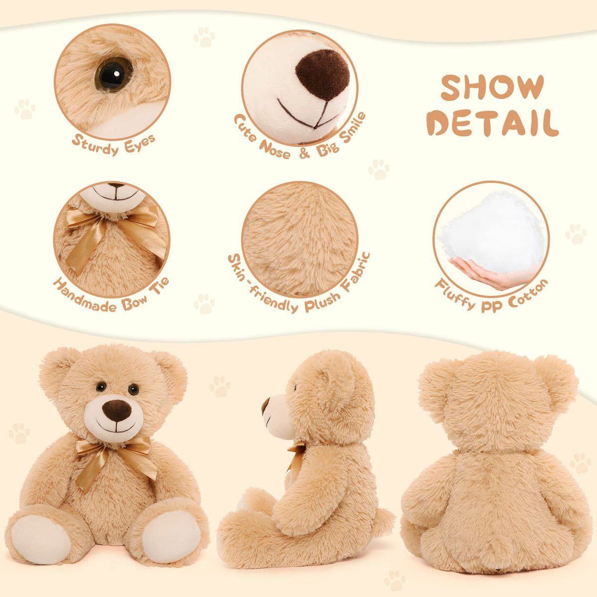 MorisMos teddy bears perfect baby shower decor and party favors.