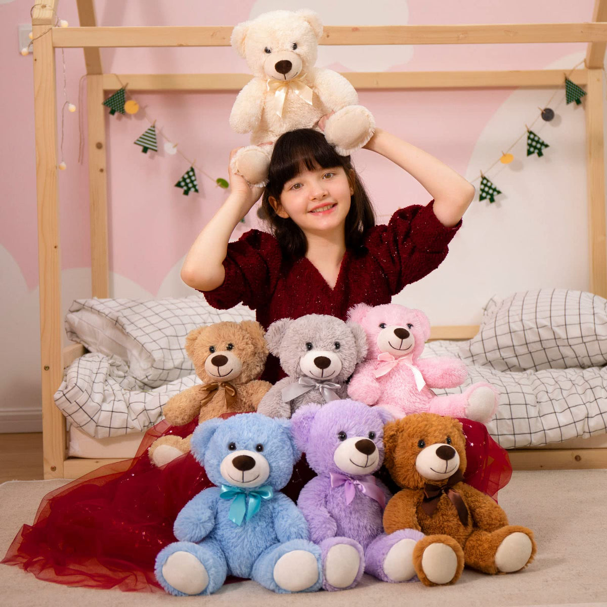 MorisMos bears are machine washable for easy cleanup.
