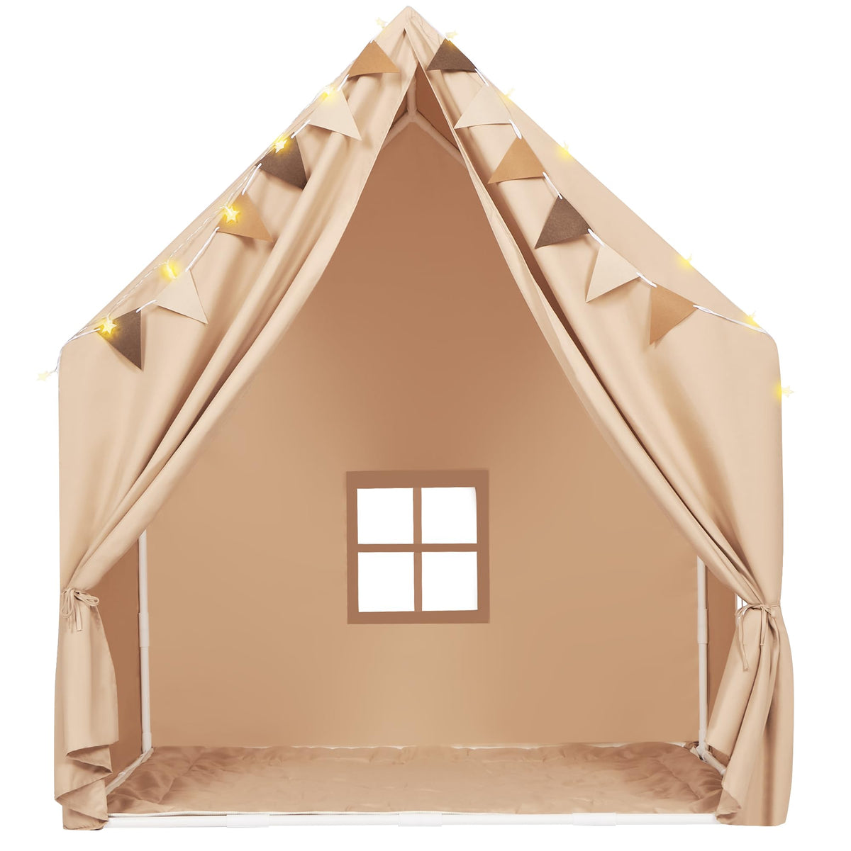 MORITECK play tent supports dolls and plush toys during playtime.