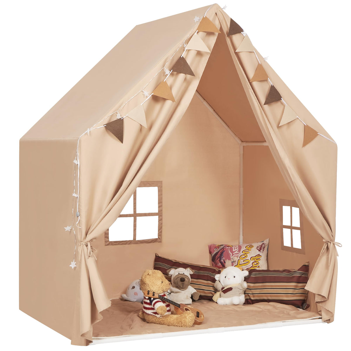 MORITECK play tent offers a versatile space for multiple children.