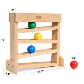 Moriteck Montessori Ball Drop Toy safe wooden design for toddlers 1-3 years.