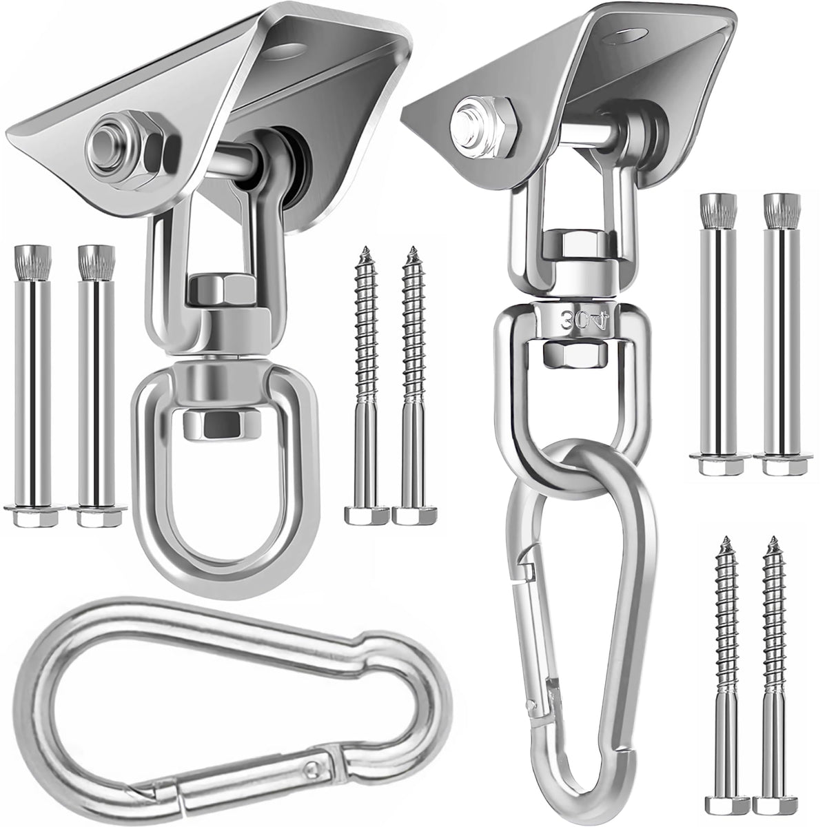 Mornihima swing hanger 360-rotate enables versatile hammock setups.