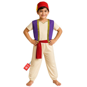 Morph Arabian Prince costume top in cream fabric for comfortable play