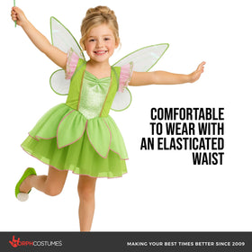 Morph Fairy Costume layered petal skirt creates volume for twirling