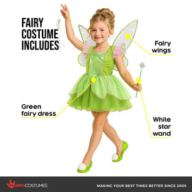 Morph Fairy Costume wings detachable for easy dressing and movement