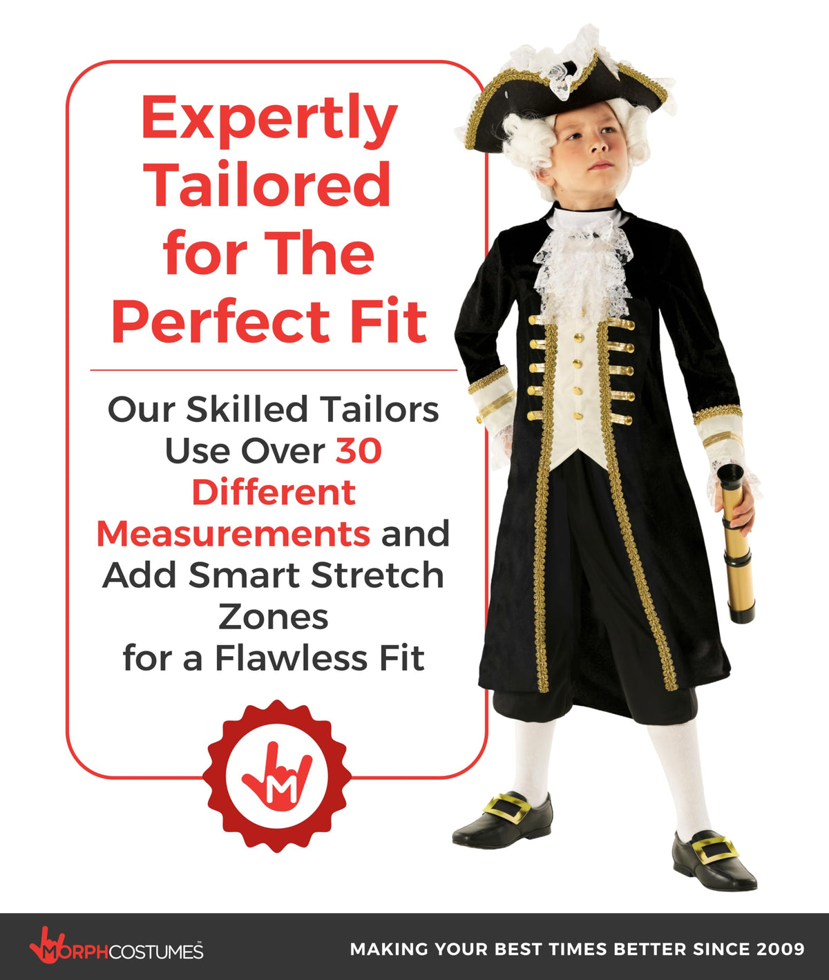 Morph Founding Father shoe buckles add a realistic finishing touch for parades