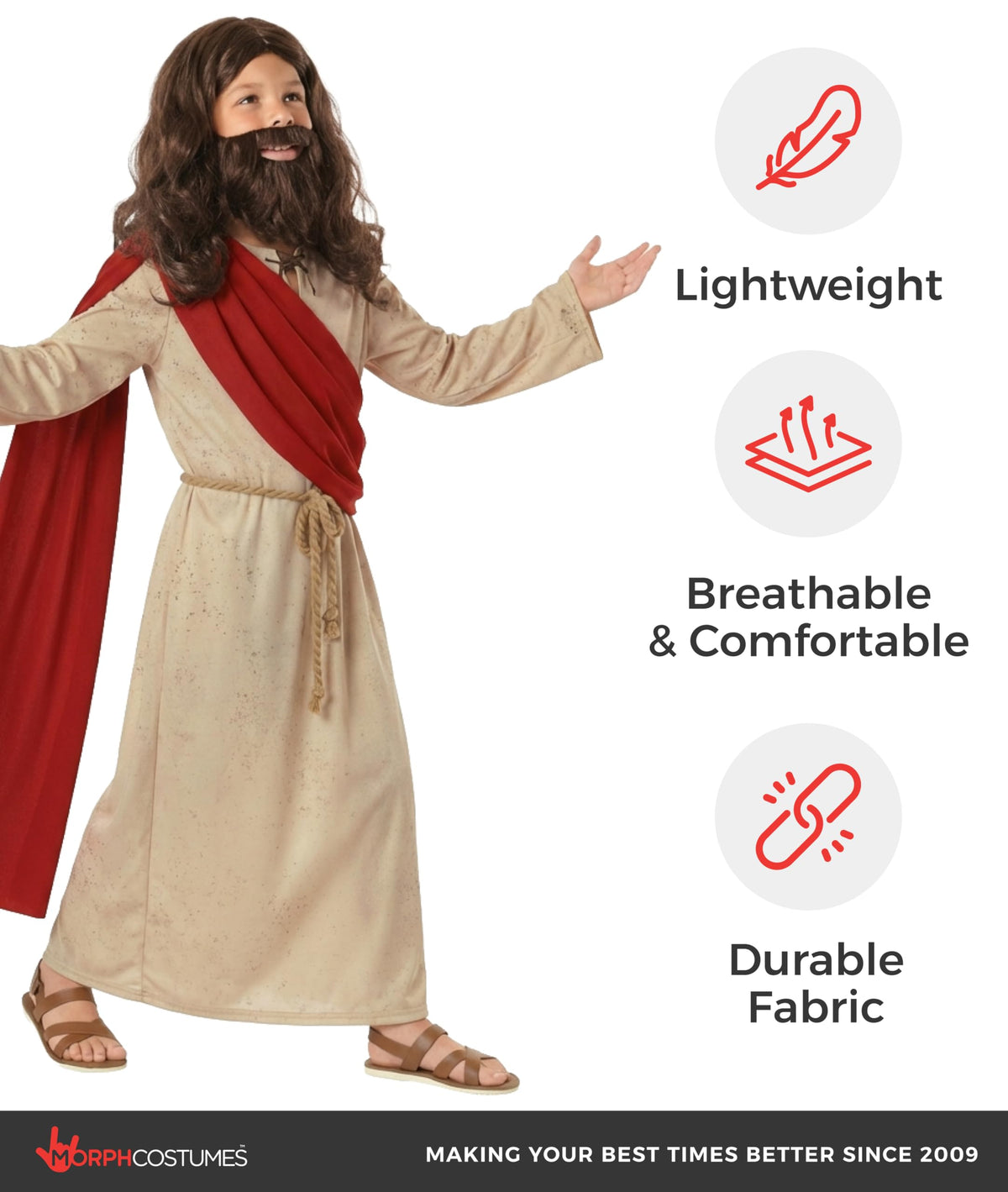 Morph robe with sandals, staff, or headpiece ideas