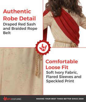 Morph Jesus kid costume size M: comfortable full-length robe