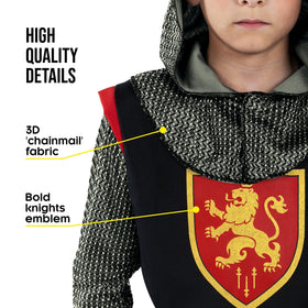 Morph knight belt secures the tunic, adding authentic dress-up detail