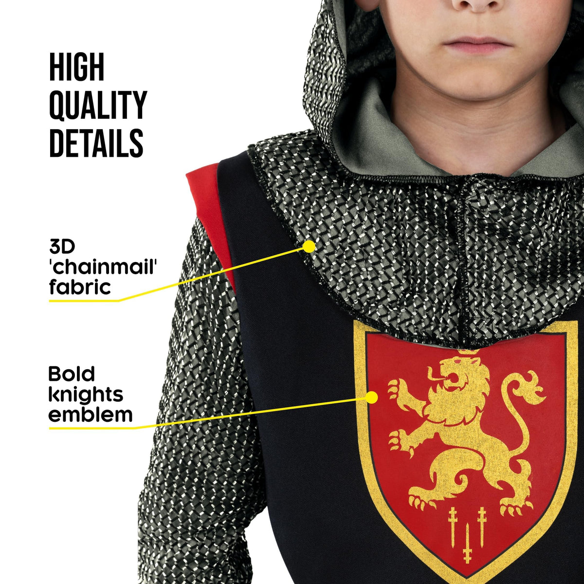 Morph belt secures the tunic for safer, more active play.
