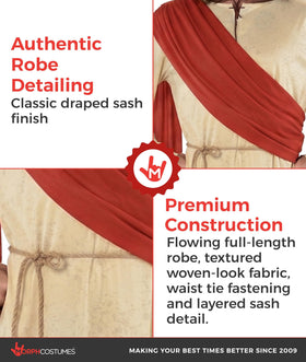 Morph costume waist tie belt ensures secure, adjustable fit.