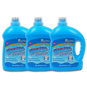 MorTime 3 bottles bubble solution refill pack for lasting family fun with bubble wands.