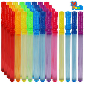 MorTime 36-pack bubble wands with eight colors for outdoor play.