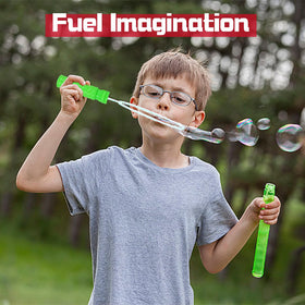 MortTime bubble wands are reusable and refillable for extended fun