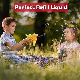 MorTime bubble refill with leakproof design to minimize spills and mess.