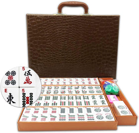 Mose Cafolo American Mahjong tiles with white engraving for easy recognition.