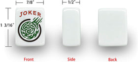 Mose Cafolo 5/8-inch dice and money chips for gameplay.