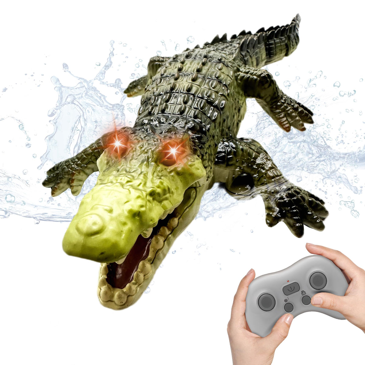 Moskiddo Captain Croc glides through water with lifelike motion for engaging pool play