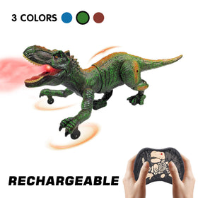 Moskiddo gift-ready packaging showcases its Dino toy appeal.