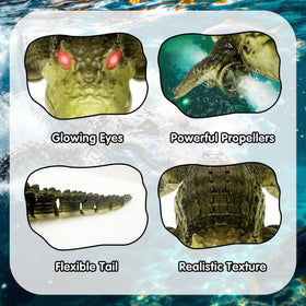 Moskiddo RC Crocodile Boat remote controller ready for easy play