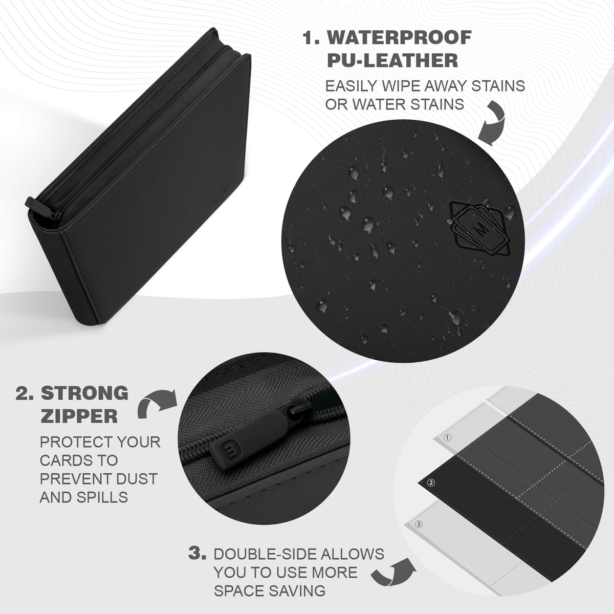 MOSLA acid-free sleeves protect cards from wear during display and storage.