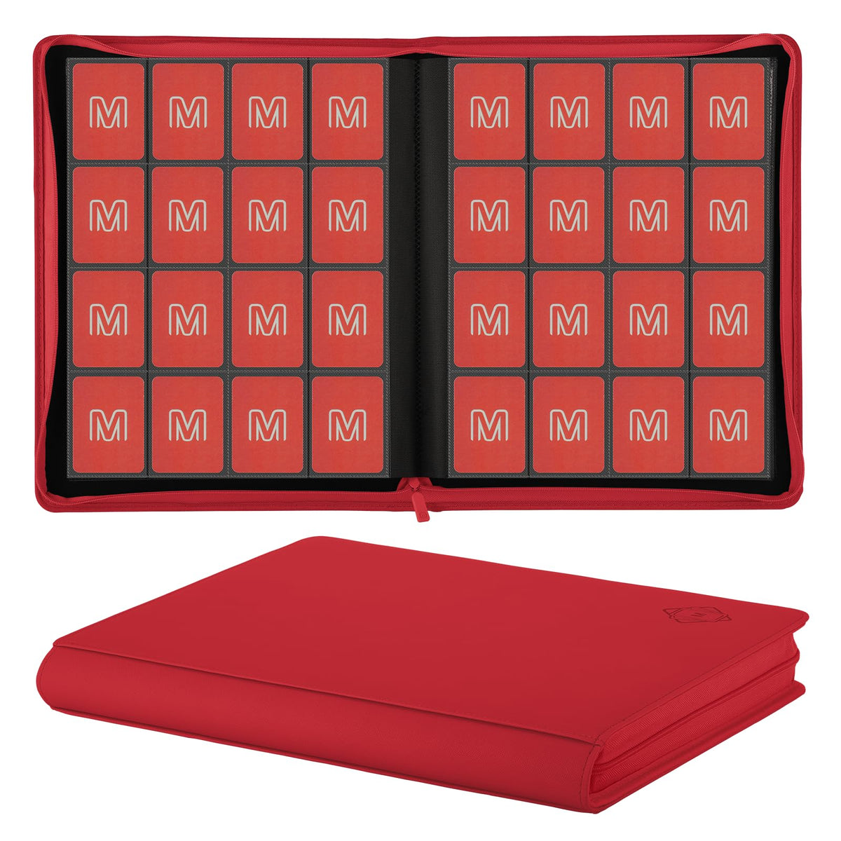 MOSLA Premium Card Binder shows 16-pocket pages for MTG and sports cards.
