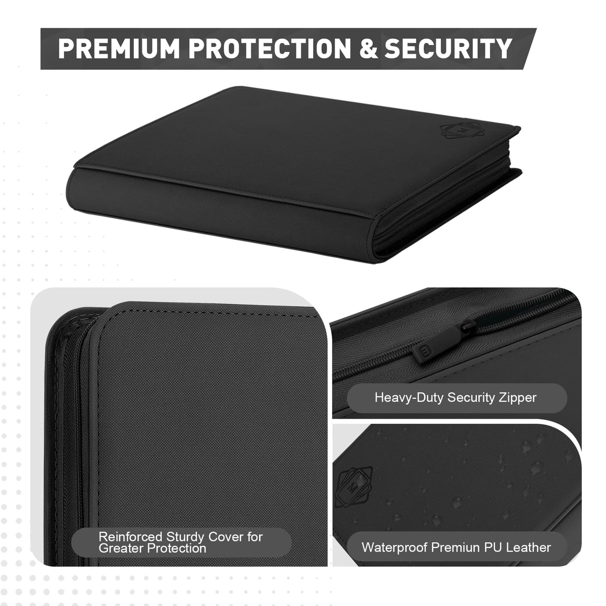 MOSLA premium card binder holds 720 cards across durable pages