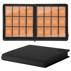 MOSLA premium card binder front cover shows durable PU leather and premium finish