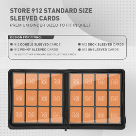 MOSLA premium card binder inside pages open reveals 12-pocket layout
