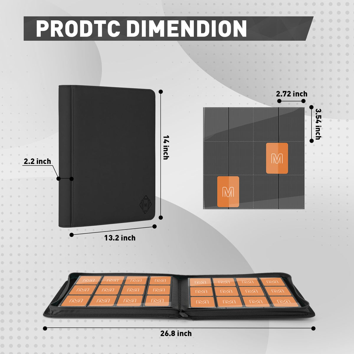 MOSLA premium card binder sleeves protect cards from moisture and wear
