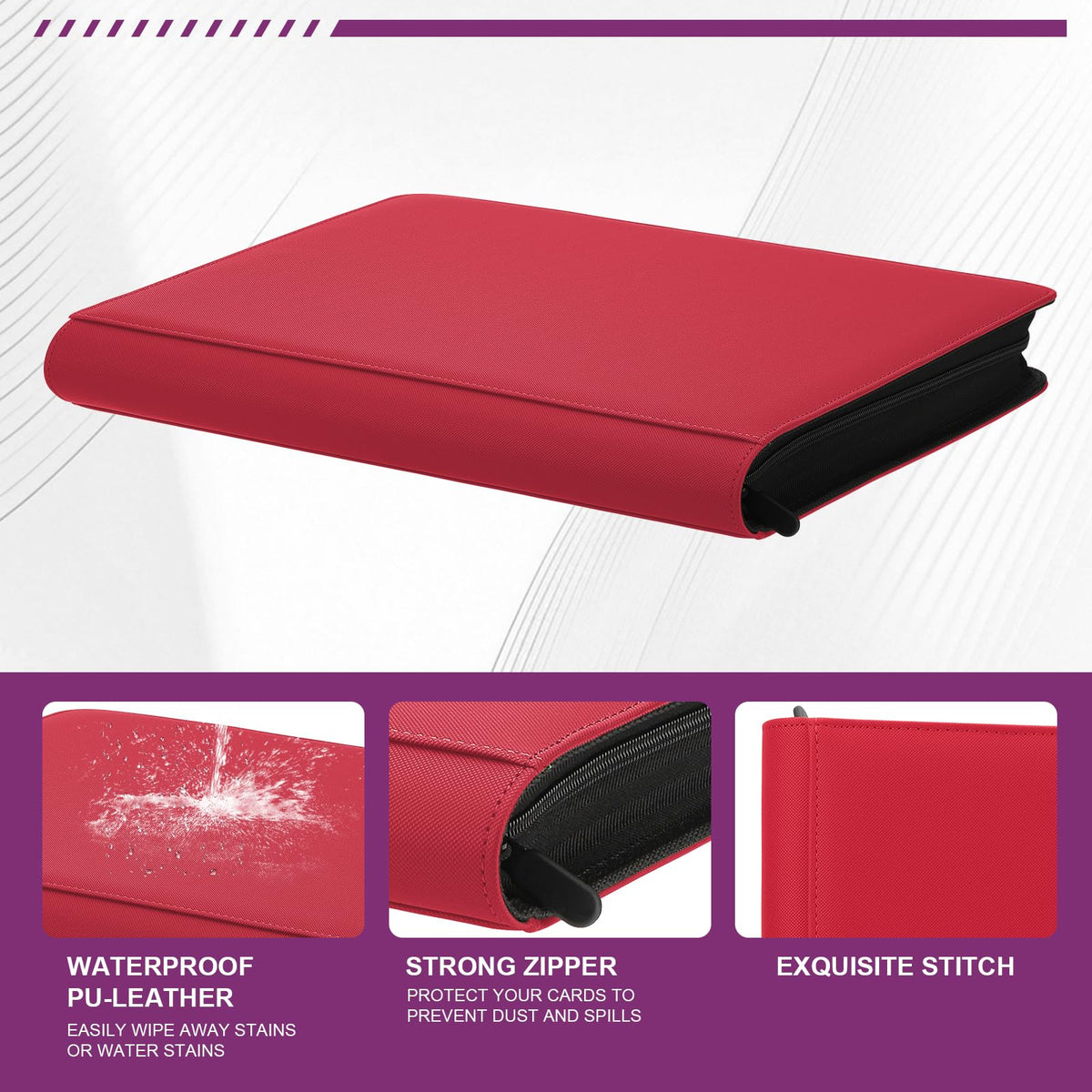 MOSLA Toploader Binder 9-pocket layout for quick access and viewing