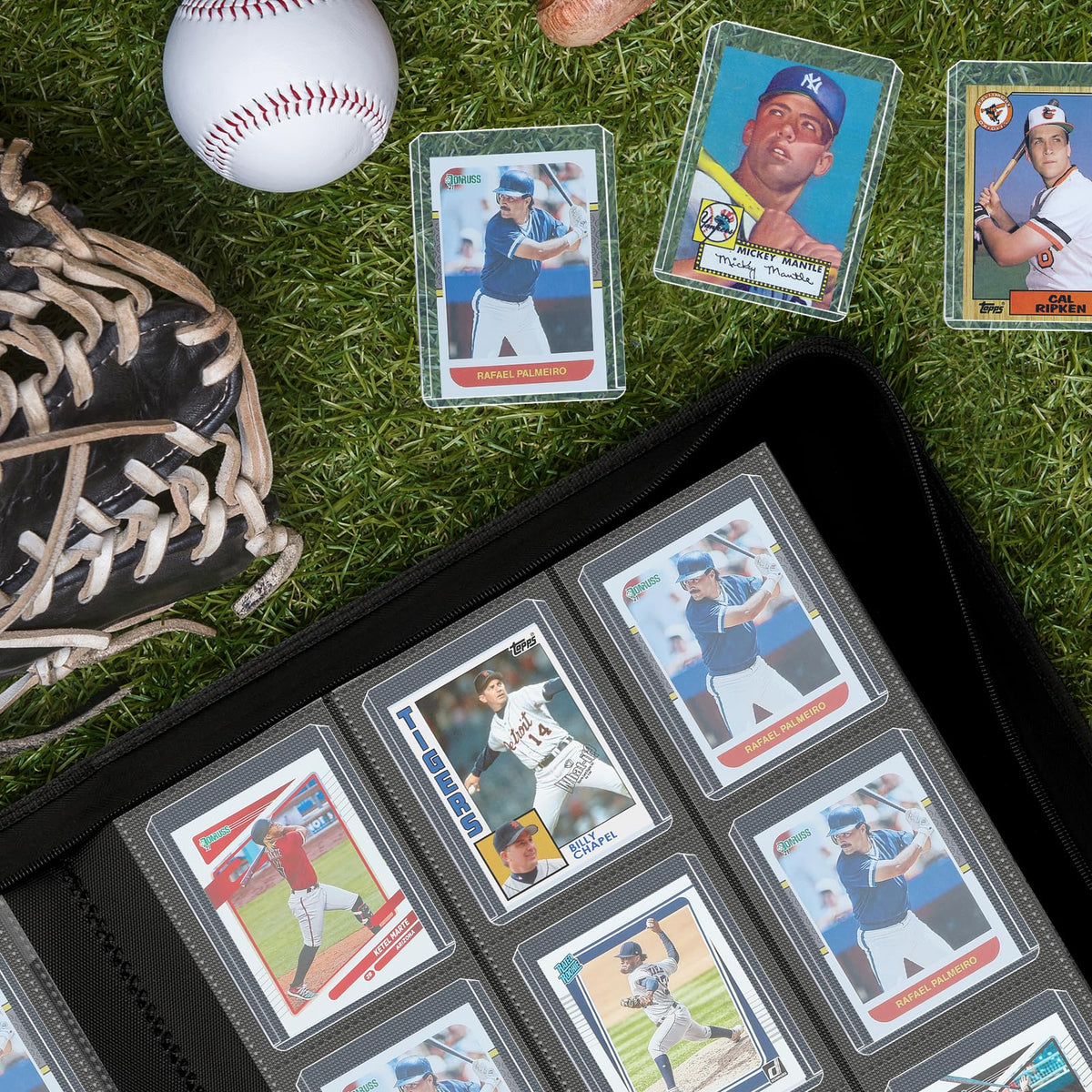MOSLA interior suede lining adds luxury while guarding cards.